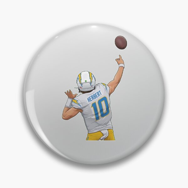 Item preview, Justin Herbert #10 Throwing Back designed and sold by EndZoneEmporium.