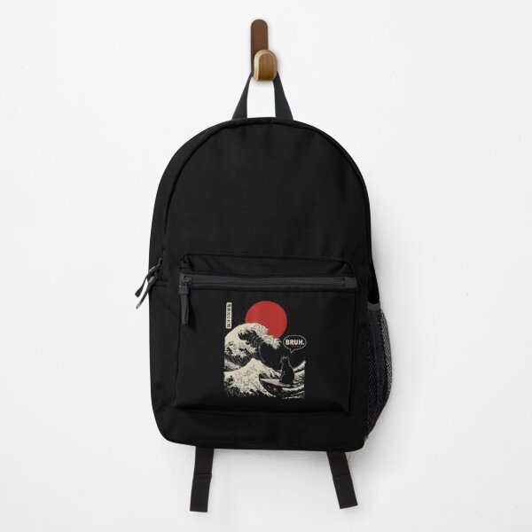 Item preview, Bruh Cat Great Wave Japanese Meme Style designed and sold by titanlevi.