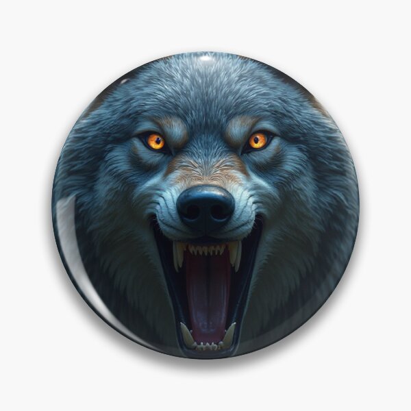 Item preview, an aggressive wolf designed and sold by La pensée sauvage.