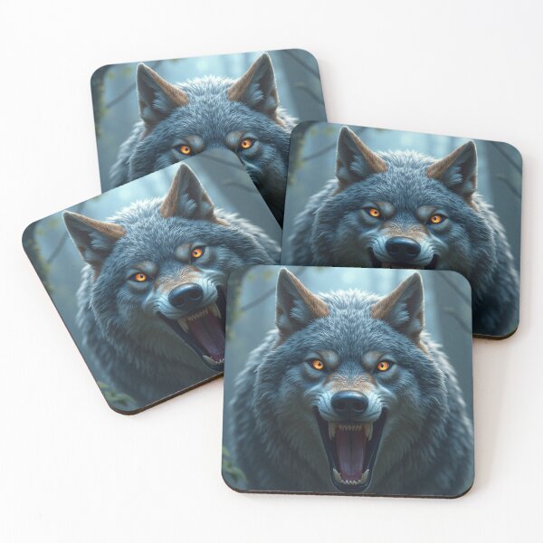 Item preview, an aggressive wolf designed and sold by La pensée sauvage.