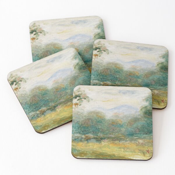 Item preview, Landscape From the South of France Cagnes Sur Mer by Pierre-Auguste Renoir: Impressionist Landscape Poster designed and sold by artofuniverse.