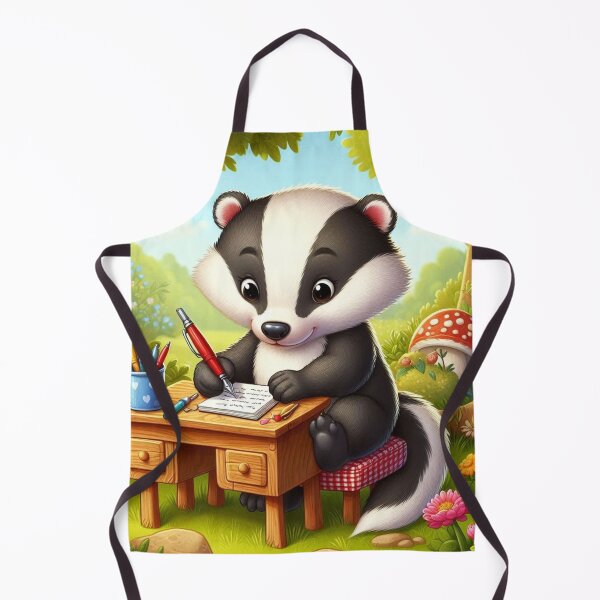 Item preview, Honey Badger Writer – Cozy Nature Emblem designed and sold by Dogandesighn.