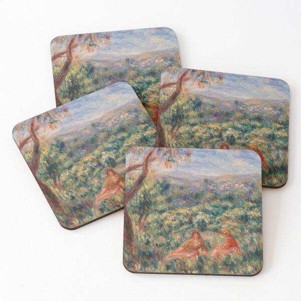 Item preview, Landscape Paysage by Pierre-Auguste Renoir: Impressionist Countryside Poster designed and sold by artofuniverse.