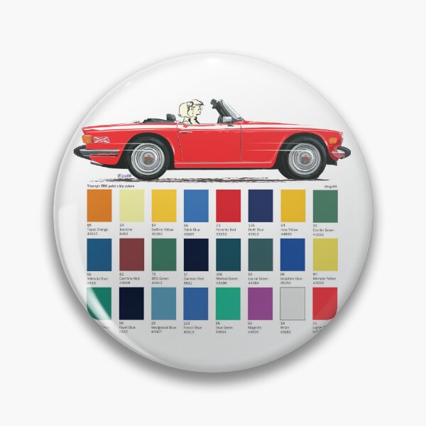 Item preview, Late US spec TR6 in Signal Red plus color options designed and sold by Bigs66.