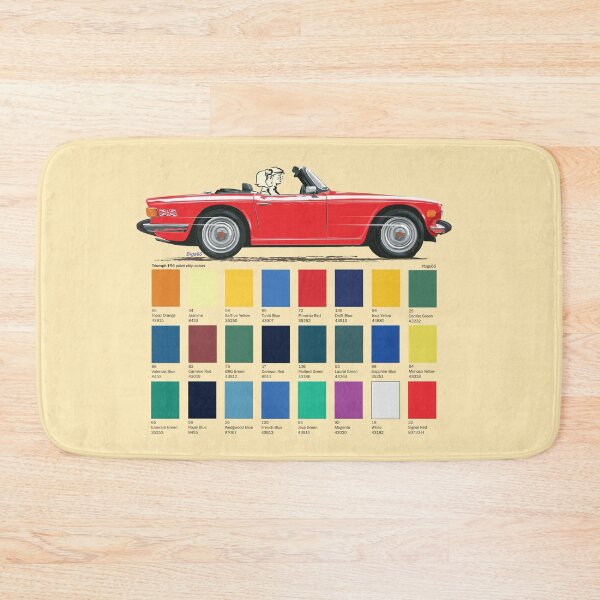 Item preview, Late US spec TR6 in Signal Red plus color options designed and sold by Bigs66.