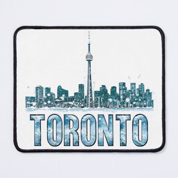 Item preview, Toronto Snowbound Winter Skyline City Sticker designed and sold by Imaginarium of Chaos falcon88 .