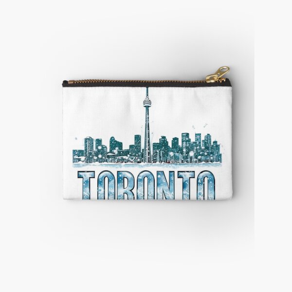 Item preview, Toronto Snowbound Winter Skyline City Sticker designed and sold by Imaginarium of Chaos falcon88 .