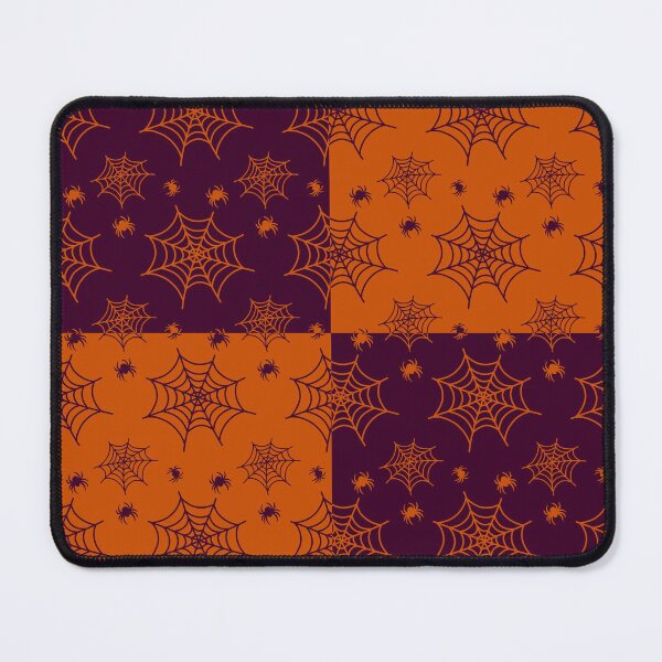 Item preview, Amethyst and orange interchange web pattern designed and sold by serenebookworm.