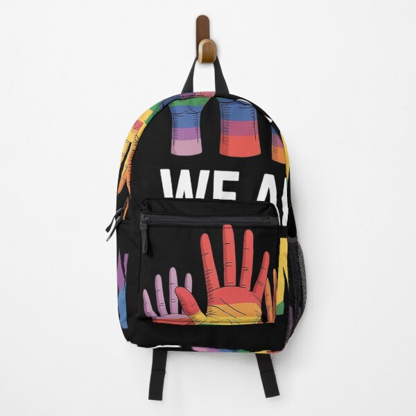 Item preview, Rainbow LGBT LGBTQ Transgender Gay Pride We Are All Human designed and sold by CottonCandyPrin.