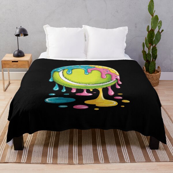 Item preview, Dripping Tennis Ball Graffiti Style Color Splash  designed and sold by WayTBeenkenArt.