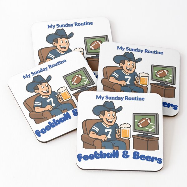 Item preview, Dallas Cowboys Sunday Routine Football and Beers Game Day T-Shirt designed and sold by ThatFootball12.