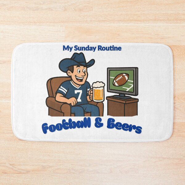 Item preview, Dallas Cowboys Sunday Routine Football and Beers Game Day T-Shirt designed and sold by ThatFootball12.