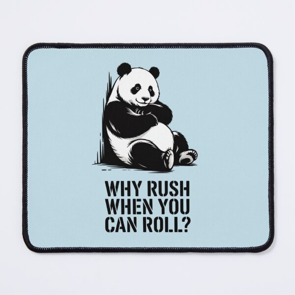 Item preview, Lazy Panda - Why rush when you can roll? designed and sold by 123ks.