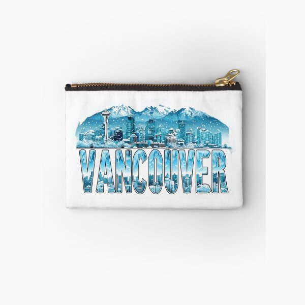 Item preview, Vancouver Snowbound Winter Skyline City Sticker designed and sold by Imaginarium of Chaos falcon88 .