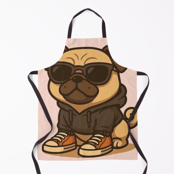 Item preview, Cute Pug with Sunglasses and Sneakers designed and sold by Aloloco.