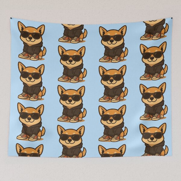 Item preview, Stylish Shiba Inu with Sunglasses and Sneakers designed and sold by Aloloco.