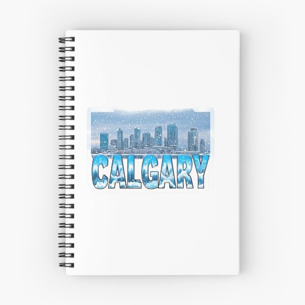 Item preview, Calgary Snowbound Winter Skyline Sticker designed and sold by Imaginarium of Chaos falcon88 .