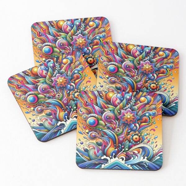 Item preview, Colorful Geometric Decorative Shapes – Abstract Pop Art designed and sold by Dogandesighn.
