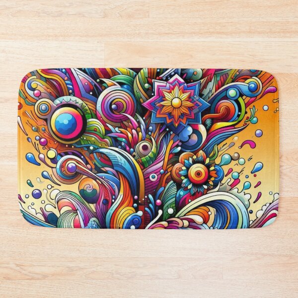 Item preview, Colorful Geometric Decorative Shapes – Abstract Pop Art designed and sold by Dogandesighn.