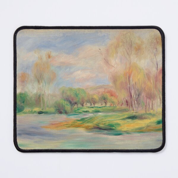 Item preview, Landscape Paysage II by Pierre-Auguste Renoir: Tranquil Impressionist Landscape Poster designed and sold by artofuniverse.