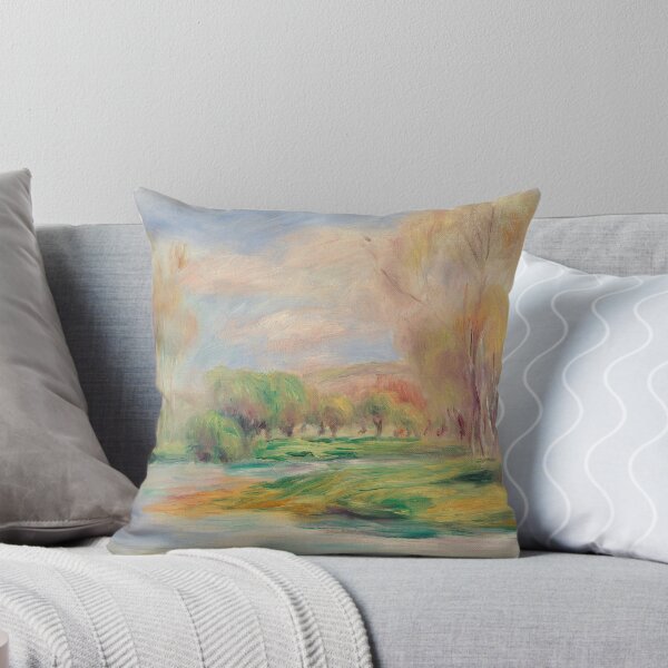 Item preview, Landscape Paysage II by Pierre-Auguste Renoir: Tranquil Impressionist Landscape Poster designed and sold by artofuniverse.