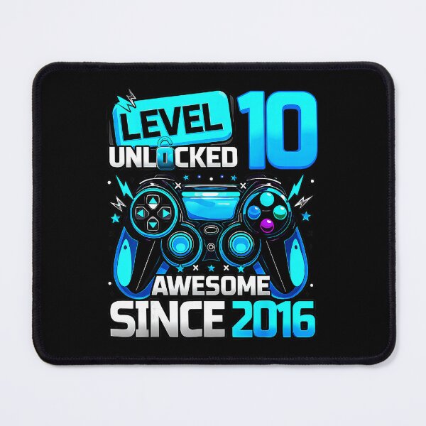 Item preview, Level 10 Unlocked Gamer Birthday Awesome Since 2016 Gaming designed and sold by FGTV2021.