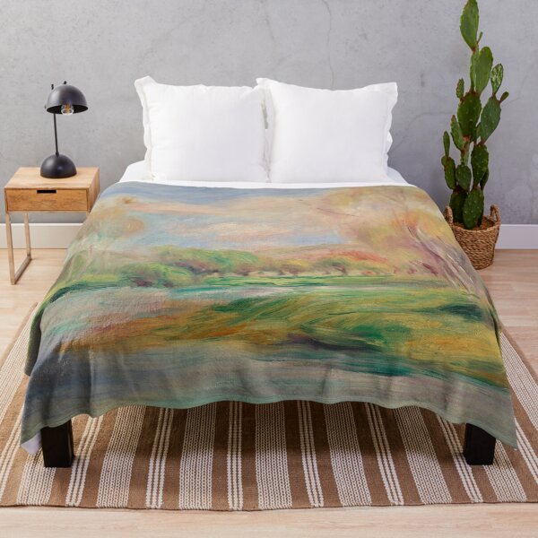 Item preview, Landscape Paysage II by Pierre-Auguste Renoir: Tranquil Impressionist Landscape Poster designed and sold by artofuniverse.
