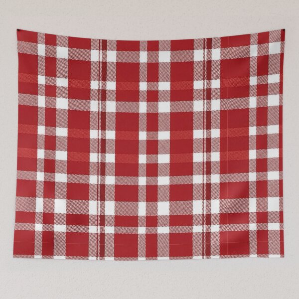 Item preview, Red White Gingham Plaid Pattern – Classic Picnic Checkered Seamless Farmhouse Cottagecore Fabric Design designed and sold by unique0703.