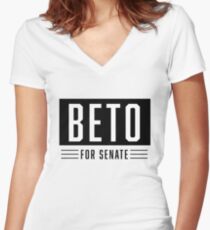 BETO for US Senate Women's Fitted V-Neck T-Shirt