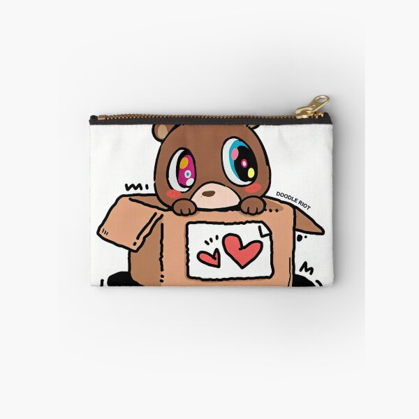 Item preview, Kanye West Dropout Bear in Box with Hearts Sticker | Cute Hip Hop Fan Art designed and sold by DOODLE RIOT.