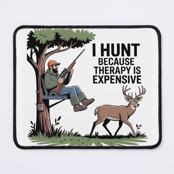 Item preview, I Hunt Because Therapy Is Expensive designed and sold by Hayes Printology.