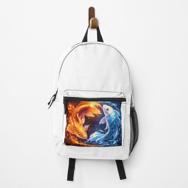 Item preview, Fire and Water Koi Fish – Yin Yang Elemental Art designed and sold by Anshugoyal.