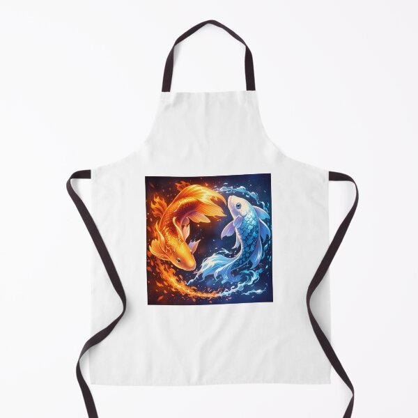 Item preview, Fire and Water Koi Fish – Yin Yang Elemental Art designed and sold by Anshugoyal.