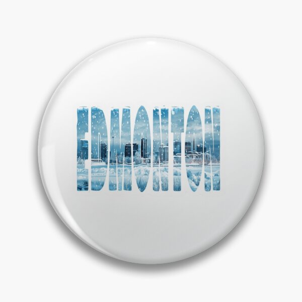 Item preview, Edmonton Snowbound Winter Skyline City Sticker designed and sold by Imaginarium of Chaos falcon88 .