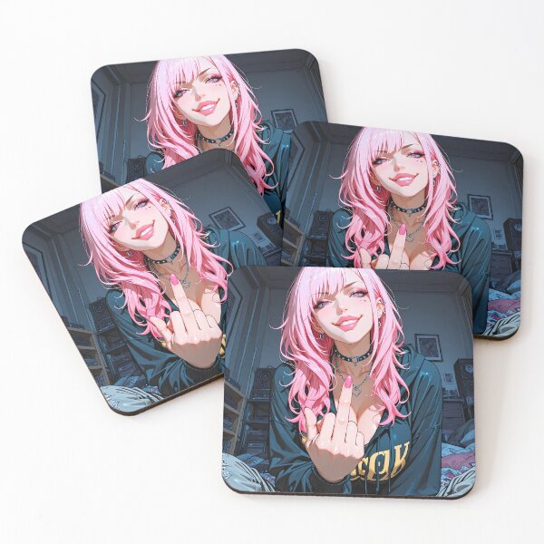 Item preview, RIPLEY: Gamer Girl Anime Pink Hair Gaming Setup designed and sold by BorgSpareParts.