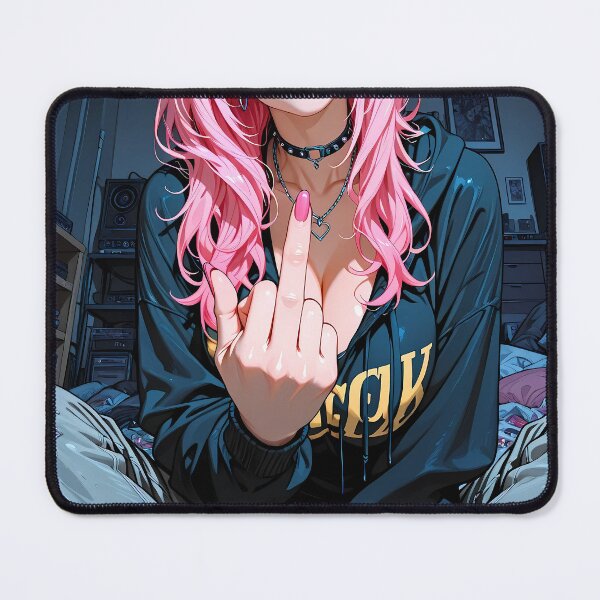 Item preview, RIPLEY: Gamer Girl Anime Pink Hair Gaming Setup designed and sold by BorgSpareParts.