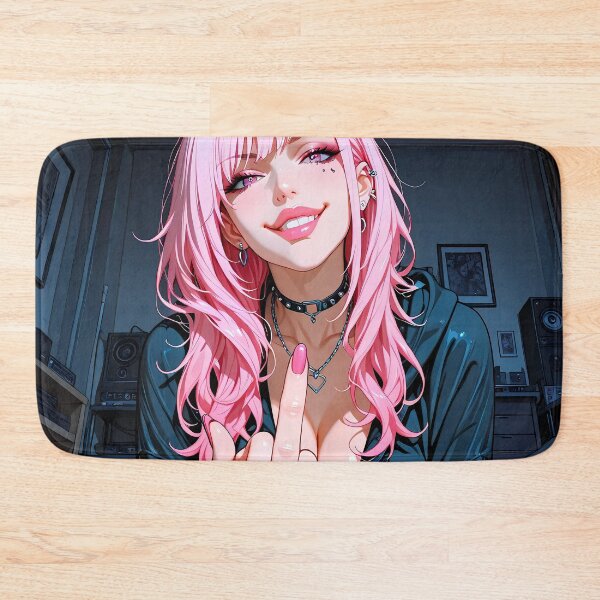 Item preview, RIPLEY: Gamer Girl Anime Pink Hair Gaming Setup designed and sold by BorgSpareParts.