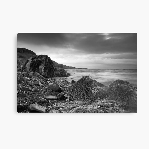 Foreboding Skies at Glendale BW Metal Print