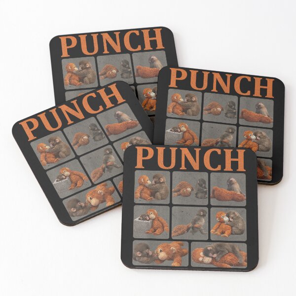 Item preview, Punch Monkey Meme Cute Monkey Plush Funny Humor designed and sold by Jone Cham.
