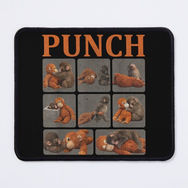 Item preview, Punch Monkey Meme Cute Monkey Plush Funny Humor designed and sold by Jone Cham.