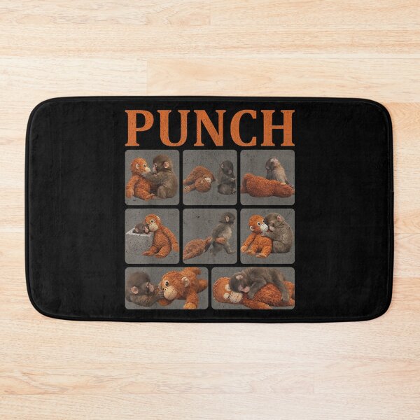 Item preview, Punch Monkey Meme Cute Monkey Plush Funny Humor designed and sold by Jone Cham.