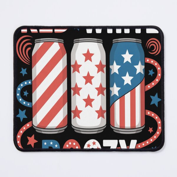 Item preview, Red White and Booze 4th of July Funny Drinking  designed and sold by CottonCandyPrin.