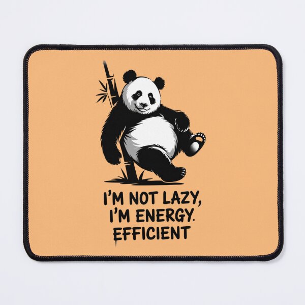 Item preview, Lazy Panda - I'm not lazy, I'm energy efficient designed and sold by 123ks.