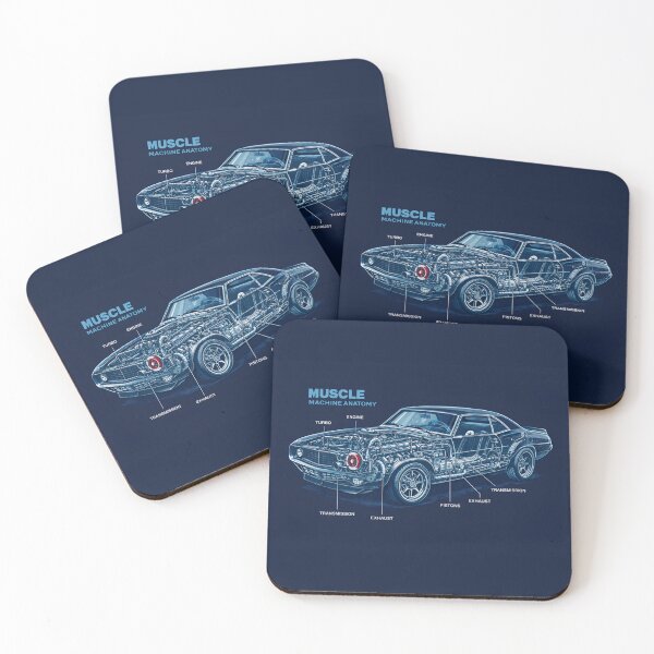Item preview, Muscle Machine Anatomy Blueprint - Vintage Car  designed and sold by SidTastic .