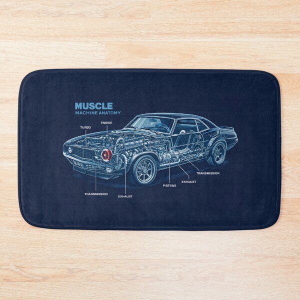 Item preview, Muscle Machine Anatomy Blueprint - Vintage Car  designed and sold by SidTastic .