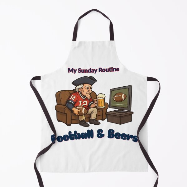 Item preview, New England Patriots Sunday Routine Football and Beers Game Day T-Shirt designed and sold by ThatFootball12.