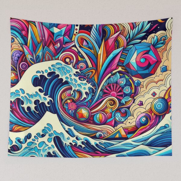 Item preview, Colorful Geometric Decorative Shapes – Abstract Pop Art designed and sold by Dogandesighn.