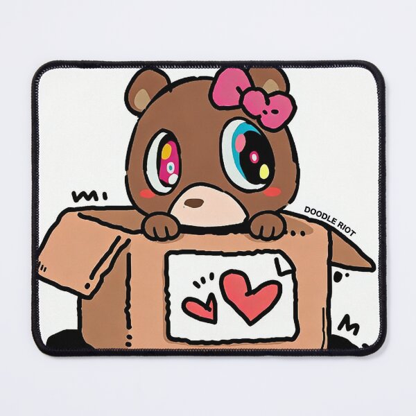Item preview, Kanye West Dropout Bear Girl in Box Sticker | Cute Hip Hop Fan Art designed and sold by DOODLE RIOT.