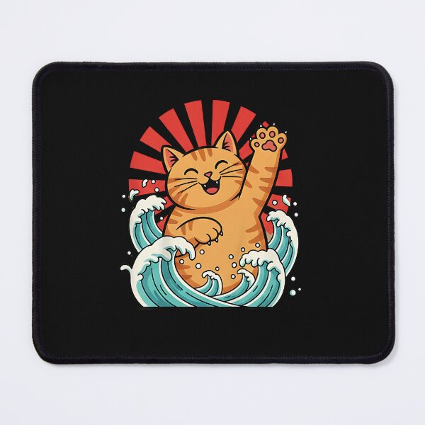 Item preview, Cute Kaiju Cat Japanese Art designed and sold by Intomindfood.