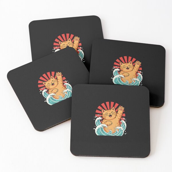 Item preview, Cute Kaiju Cat Japanese Art  designed and sold by Intomindfood.